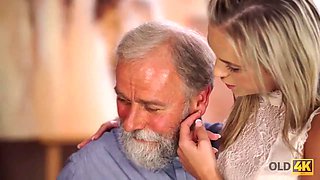 Old4k. lovely lassie shanie ryan s. with lecturer after graduating college