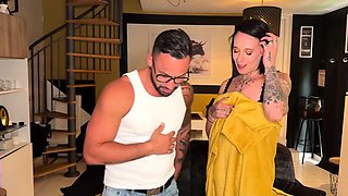 Perfect couple fuck blowjob brunette