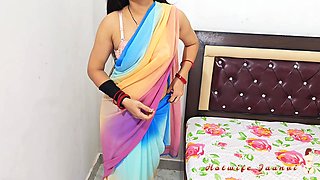 Dominant Stepmom Jaanvi Small Dick Humilation with Dirty Spit Play