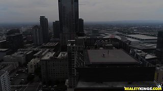 Emily Willis Touches Sky in an Oily Interracial Heat