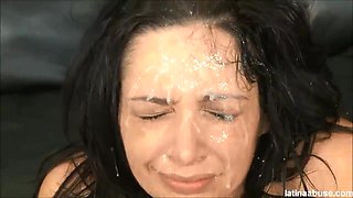 Vannah Sterling creamed after tough anal invasion and jaws poke