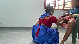 Tamil house owner aunty makes femdom with tamil boy. Armpits, ass and pussy licking video