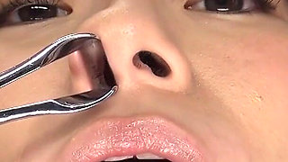 Nose Wide Open. Snot Dripping. She Sneezes and Tears on Your Face POV.