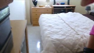 Natalie K Fucks Her Sweaty Pussy with Glass Dildo in Yoga Pants - Amateur Masturbation