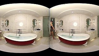 Bathroom Play With Sexy Rabbit Cosplay - Brunette Nonnude
