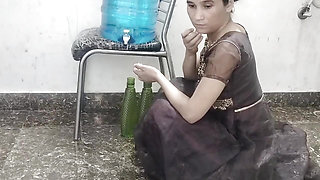 Cute school girl ko paise dekar jabar dasti pela