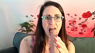 User Request: Blowjob and Ball Licking Dildo