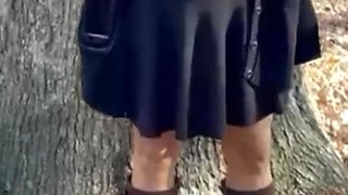 Scared Girl Ordered to Strip and Tied in the Woods