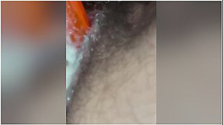 Pounding Myself Until Dripping White Thick Cum