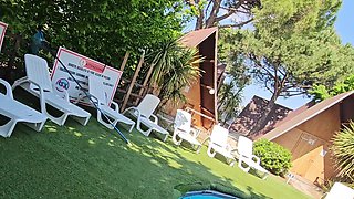 Maya and Lilith Fucked Hard by the Pool