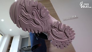 POV Gym Girl Sneakers Domination