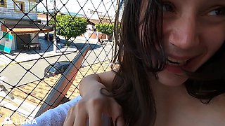 Hot Brazilian Girls Fucking on the Balcony and Doing DP with Their Boyfriends in the Couple Swap!