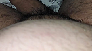 Step mom hand slip from step son leg on his big dick and handjob him for more fun