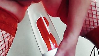 I Fuck the Table Lamp!! I Cummed Like Crazy!!