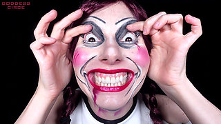 The Evil Doll Wants Your Fucking Load of Thick and Hot Cum - Creepy Crazy Face (video Request)