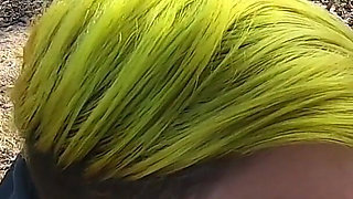 Outdoor blowjob at the lakes with cum in mouth and swallowing