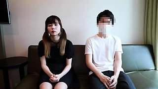 Small titted asian teen Sevil take a giant cock