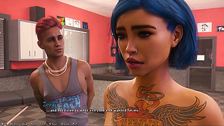 Visual novel interlude in the town of passion