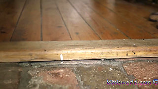 Calm Dangling in Sheer Nylons