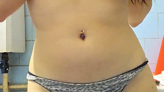 Erotic movements of passionate girl Ana Liz, striptease at home...