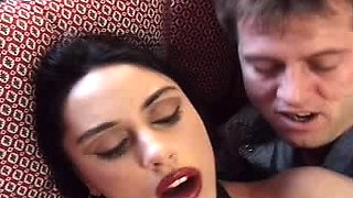 Hardcore ffm blowjob and doing handjob