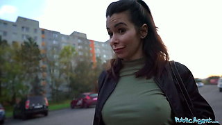 Stunning Brunette Jessy Jey Fucks Stranger in Public to Pay Fine - Big Tits, Rough Sex, Cumshot