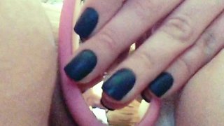 Curly Blonde Teen Records Solo Dildo Masturbation More at