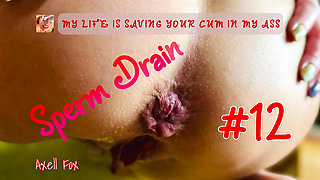 Sperm Drain 12. French Bitch Gives Out Cum in the Toilet.