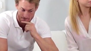 Family Strokes - Game night ends up with some passionate taboo orgy for sexy stepmom and hot stepsis