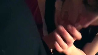 Jessica Glamour Brunette Teen Sucks Cock in Club Toilet Then Gets Ass Fucked Rough at Home