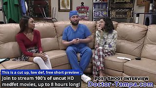 Hot College Girl Gets Wet Exam - Doctor Fingers Shaved Pussy in POV Medical Role Play