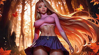 Stepsister Rapunzel Perky Boobs and Hard Nipples Dancing and Teasing You!