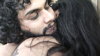 Under Skirt and Bra Hot Romance with Bra Removal and Hot Boobs Suck Press Romance of Vaishnavy and Sharun Raj, Mallu Hot Couple