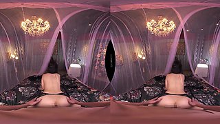 Lustful asian babe VR exciting adult story