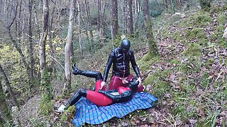 Amateur Latex Rubber Doll Outdoor Blow Job Face Fucking Domination Compilation Year 1
