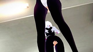 Spider-Gwen Gwen Stacy Fingering Her Tight Pussy - Solo Teen Masturbation Orgasm