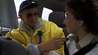 Amateur doll was picked up by the man that fucked her brains out later