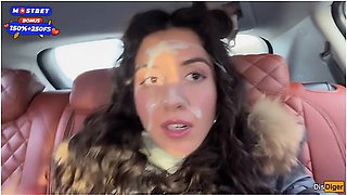 Katty West - Ex-girlfriend Asks Me To Fuck Her One Last Time Before Breaking Up In A Car In Public - Cumwalk