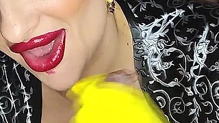 Click for Gif Blowjob and Handjob with Different Rubber Gloves From Latex Goddess
