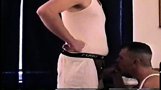 Cockhungry jock deepthroating a guy