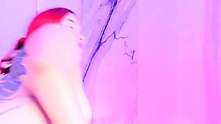 Thick Redhead Enjoys Her Fuck Machine