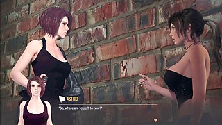 Lara Croft enjoys a big black man and loves every moment of it