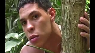 Andre Mello and Rafael Lucio have sex in the jungle, while Ramon Mendez strokes his big cock a few feet away, until hes invited in.