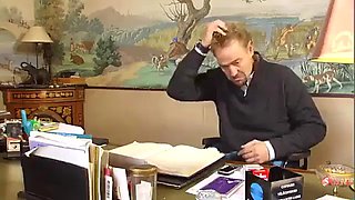 Nacho fucks her brain out on kitchen counter