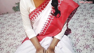 Indian Desi18+ School Girl Get Ready For School Function Wearing Saree (Hindi Audio Viral MMS)