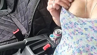 Public Agent: Feeling Horny, Had a Risky Little Play to Make Myself Squirt in the Car
