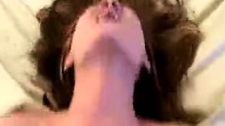 Amateur Bikini Babe in Blue is POV Blowjob Slut