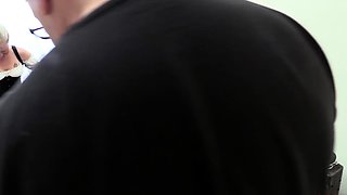 Femdom fetish mistresses fuck bdsm loser with strapon