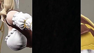 3D Hentai Animation Featuring Sexy Tomoe Mami Mouth Fuck at Gloryhole Cock Licking with Tongue POV and Handjob Cumshot