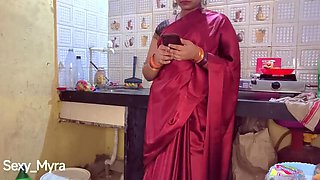 Desi Bhabhi Hardcore Kitchen Fuck - Sexy Myra Takes Big Cock POV